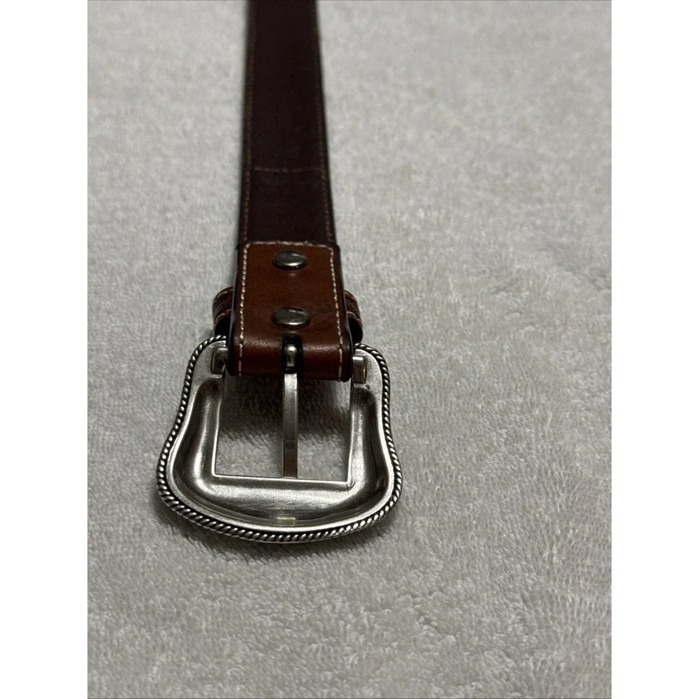 Nocona Braided Southwestern Design Genuine Leather Western Belt 28